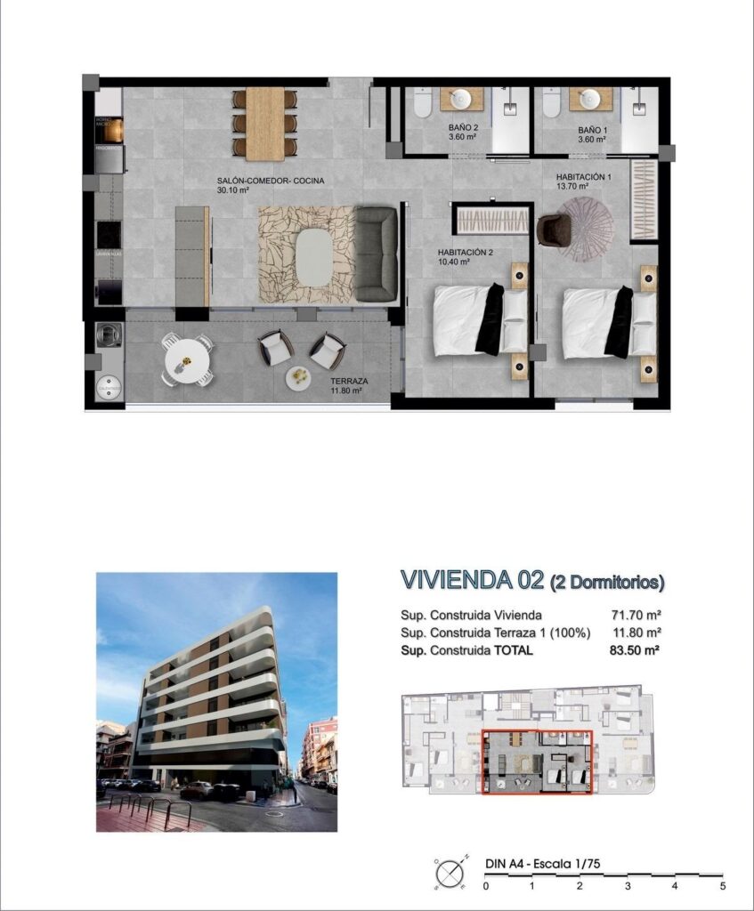 Apartment w Santa Pola - oferta SP1108