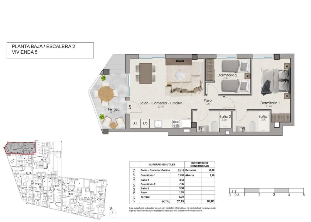 Apartment w Santa Pola - oferta N10045